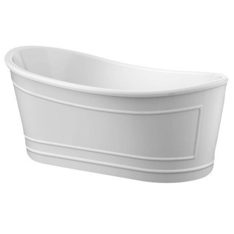 Belbagno Ritz 1670 X 720 X 560 Freestanding Bath Matt White Bb32 - Burdens Plumbing