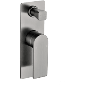 Bella Vista Cresta Shower Flick Mixer With Diverter Gun Metal - Burdens Plumbing