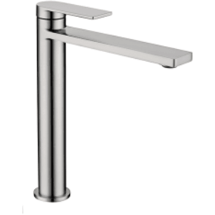 Bella Vista Cresta Tall Basin Mixer Brushed Nickel - Burdens Plumbing