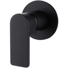 Bella Vista Ikon Flores Wall Mixer Matte Black - Burdens Plumbing