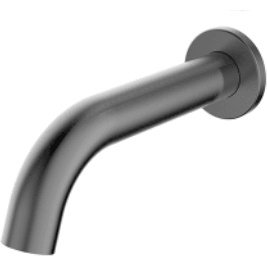 Bella Vista Ikon Hali Curved Spout Gun Metal - Burdens Plumbing