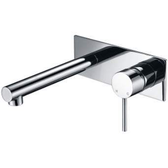 Bella Vista Ikon Hali Wall Basin Mixer Chrome - Burdens Plumbing