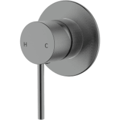 Bella Vista Ikon Hali Wall Mixer Gun Metal - Burdens Plumbing