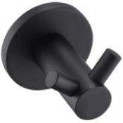 Bella Vista Mica Double Robe Hook Black - Burdens Plumbing