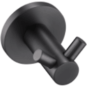 Bella Vista Mica Double Robe Hook Gun Metal - Burdens Plumbing