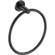 Bella Vista Mica Towel Ring Gun Metal - Burdens Plumbing