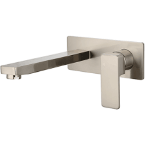 Bella Vista Milos Combo Mixer And Spout Brushed Nickel - Burdens Plumbing