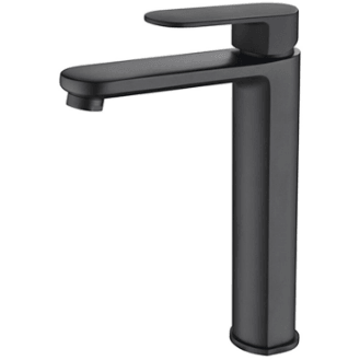 Bella Vista Supra Tall Basin Mixer Black - Burdens Plumbing