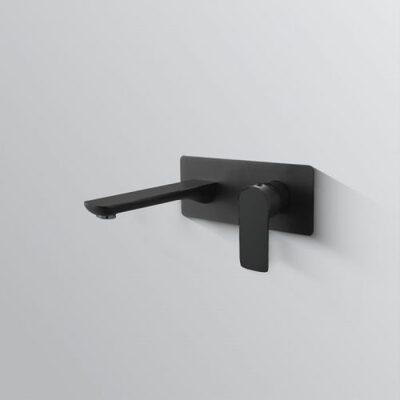Bestlink Marlo Wall Basin Mixer Matte Black Bl6141Bk - Burdens Plumbing