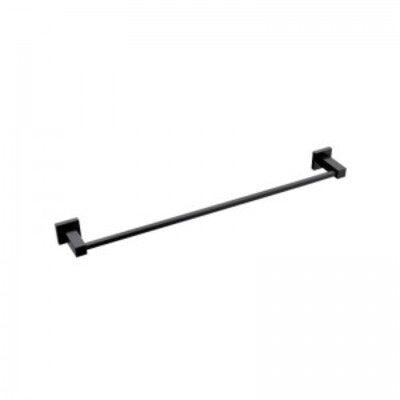 Bestlink Nautica Matt Black Square Single Towel Rail 6024Bk - Burdens Plumbing