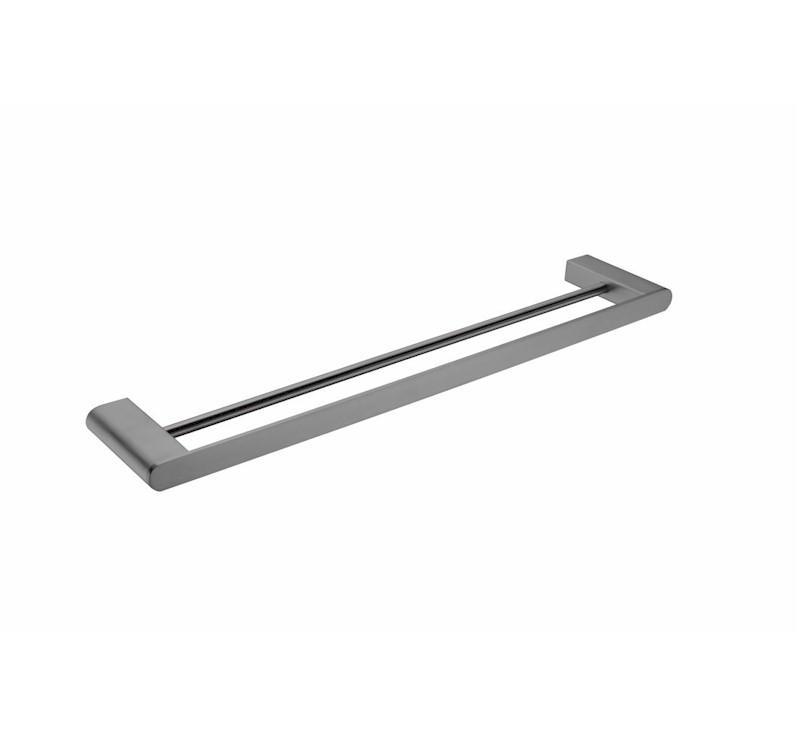 Bianca Double Towel Rail 600mm Gun Metal Grey - Burdens Plumbing