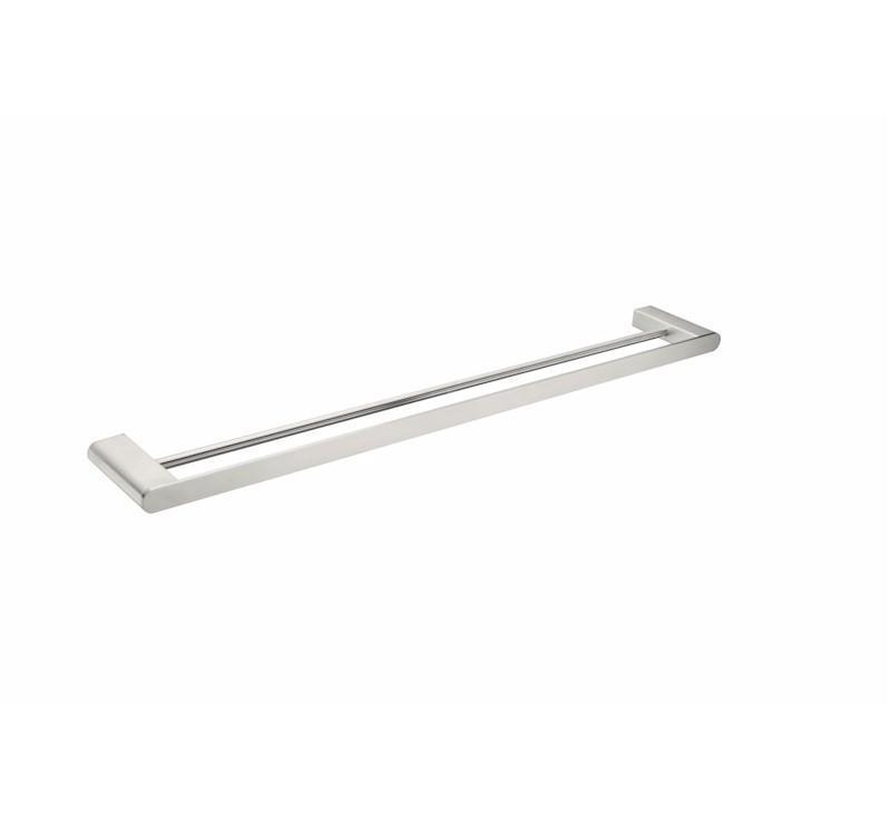 Bianca Double Towel Rail 800mm Brushed Nickel - Burdens Plumbing