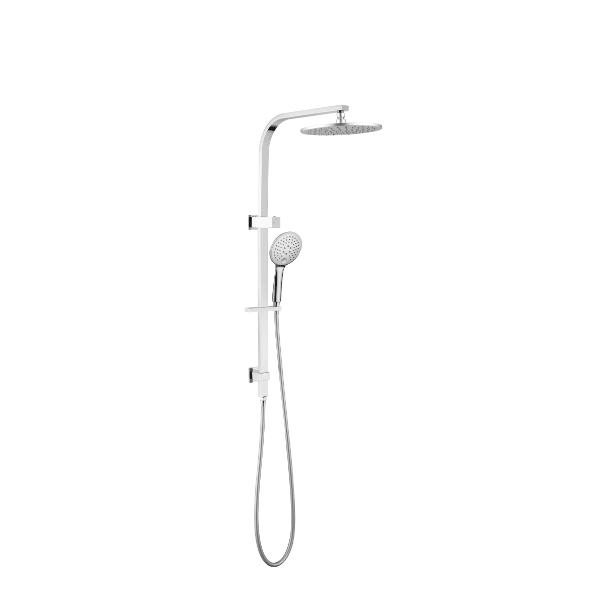 Bianca Round Twin Shower Set Chrome - Burdens Plumbing