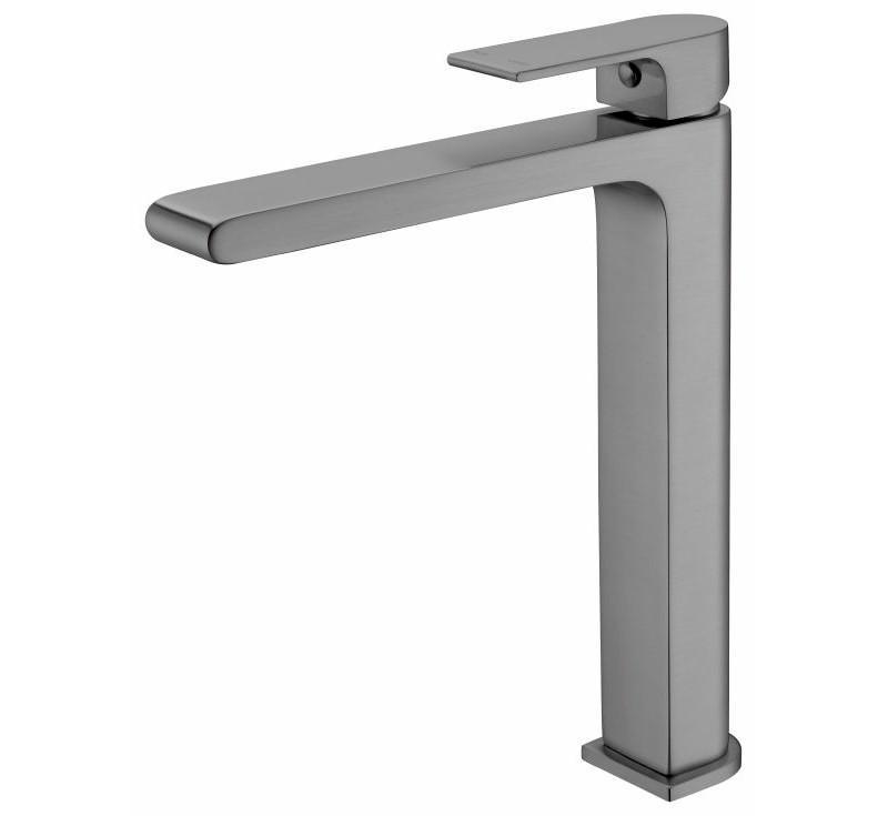 Bianca Tall Basin Mixer Gun Metal Grey - Burdens Plumbing