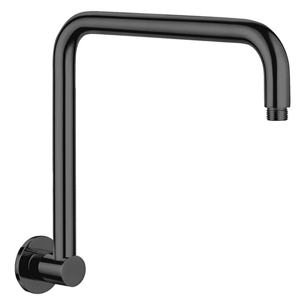 Black Round Gooseneck Shower Arm (Same As 422.111)(Fienza P#:422112) - Burdens Plumbing