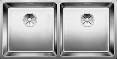 Blanco Andano Double Bowl S/S Inset Sink And400/400Ifnk5 - Burdens Plumbing
