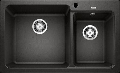 Blanco Naya8 Silgranit 1&1/2 Bowl Inset Sink No Drainer Anthracite - Burdens Plumbing