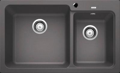 Blanco Naya8G Silgranit 1&1/2 Bowl Inset Sink No Drainer Rock Grey - Burdens Plumbing