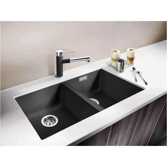 Blanco Silgranit Subline 350 D/Bowl Sink 350X350 Anthracite - Burdens Plumbing