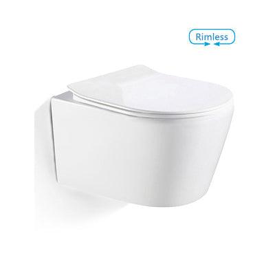 Bnk Naga Bl-104N-Wht Rimless Wall Hung Pan Only - Burdens Plumbing