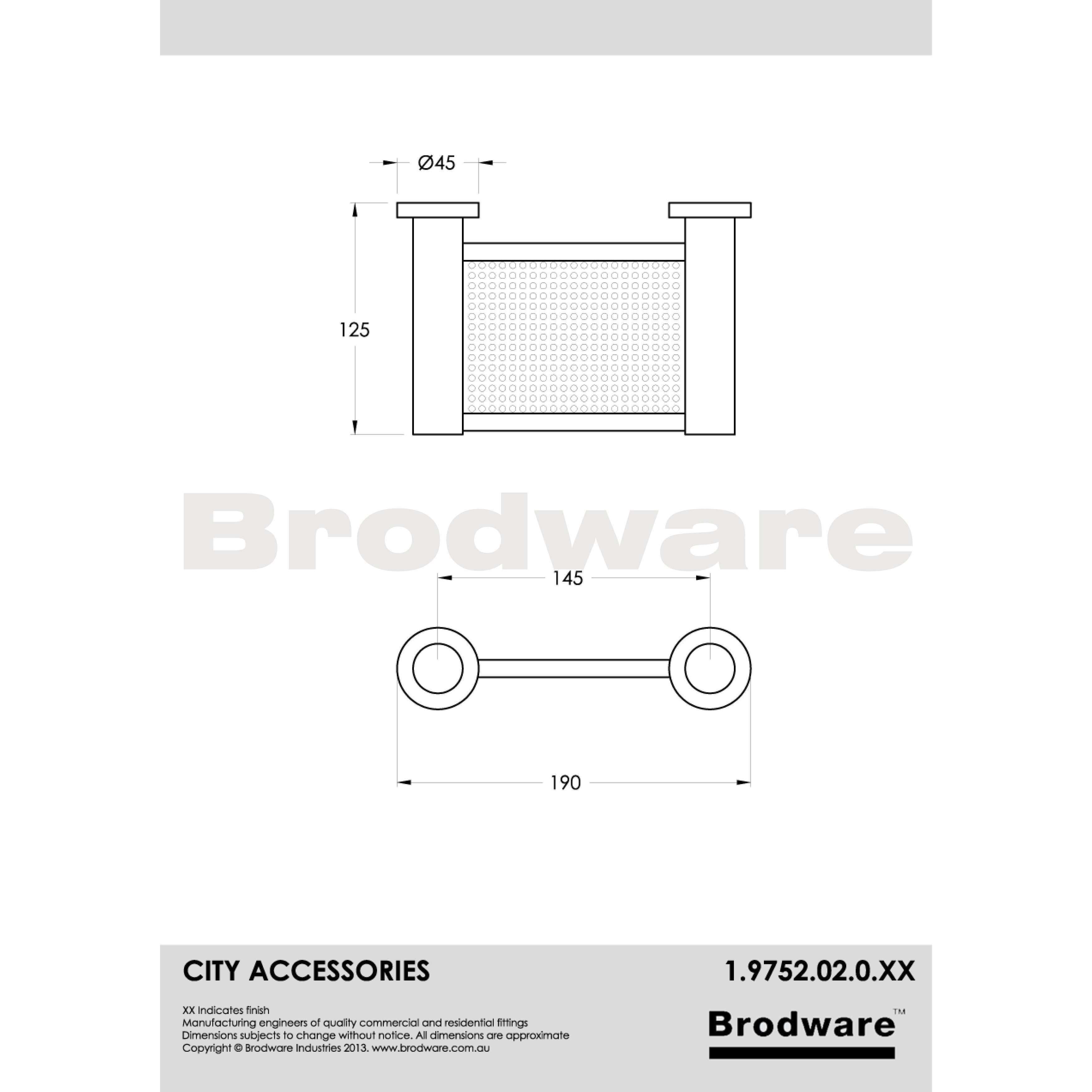 Brodware City Metal Soap Dish Chrome 1.9752.02.0.01 - Burdens Plumbing