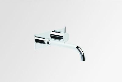 Brodware Minim 150mm Wall Bath Set With Mixer Durobrite Cp - Burdens Plumbing