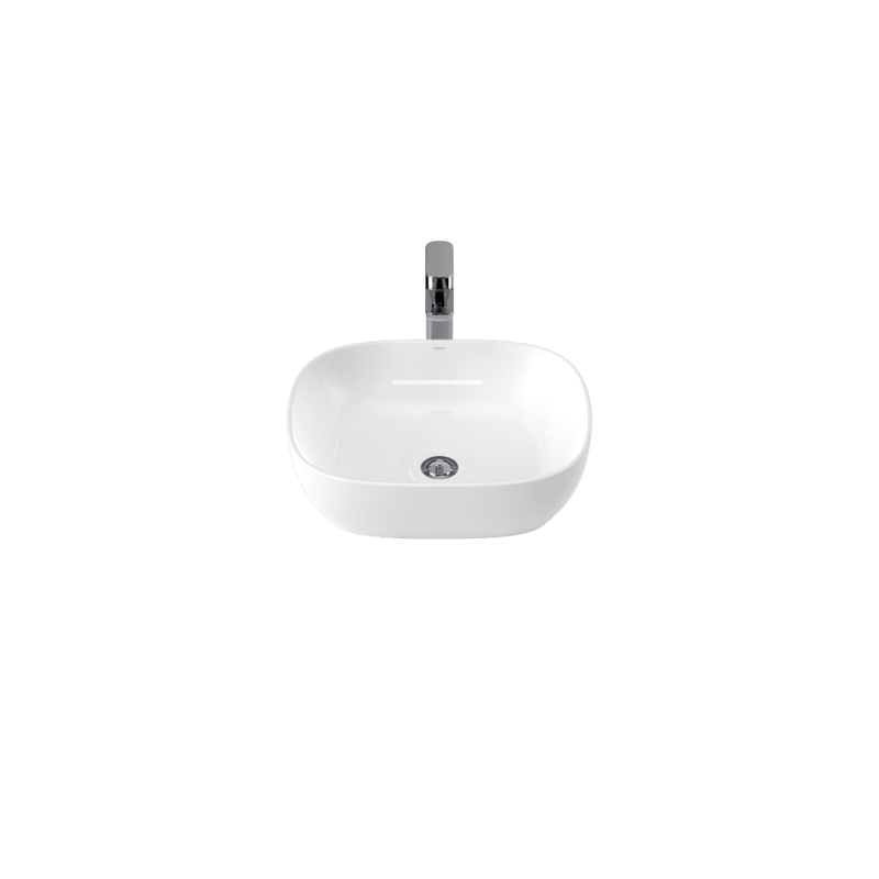 Caroma Artisan Above Counter Basin Curved Rectangle 500mm - Burdens Plumbing