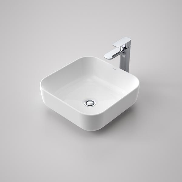 Caroma Artisan Above Counter Basin Square 390mm - Burdens Plumbing