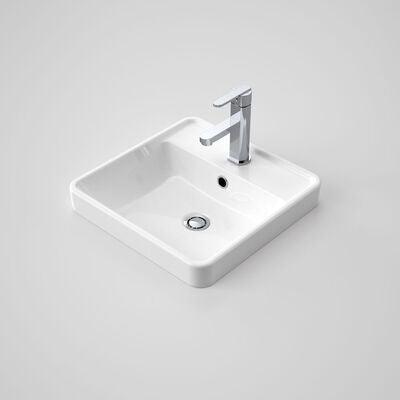 Caroma Carboni II Inset Basin White 3Th - Burdens Plumbing