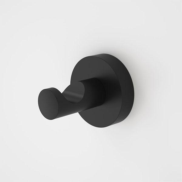 Caroma Cosmo Metal Robe Hook Black - Burdens Plumbing