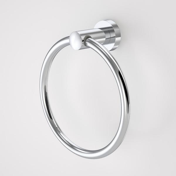 Caroma Cosmo Metal Towel Ring Chrome - Burdens Plumbing