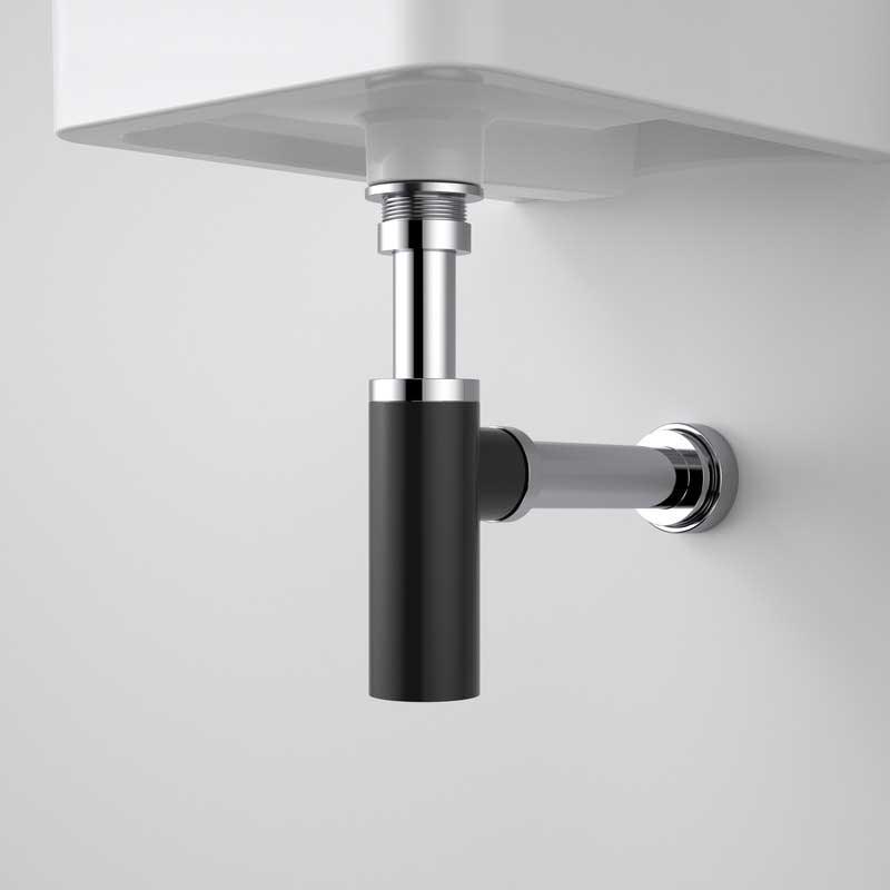 Caroma Eco Noir Bottle Trap Black - Burdens Plumbing
