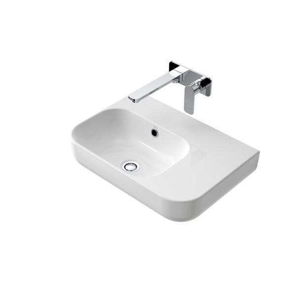 Caroma Luna Shelf Wall Basin 1Th White 873915W - Burdens Plumbing