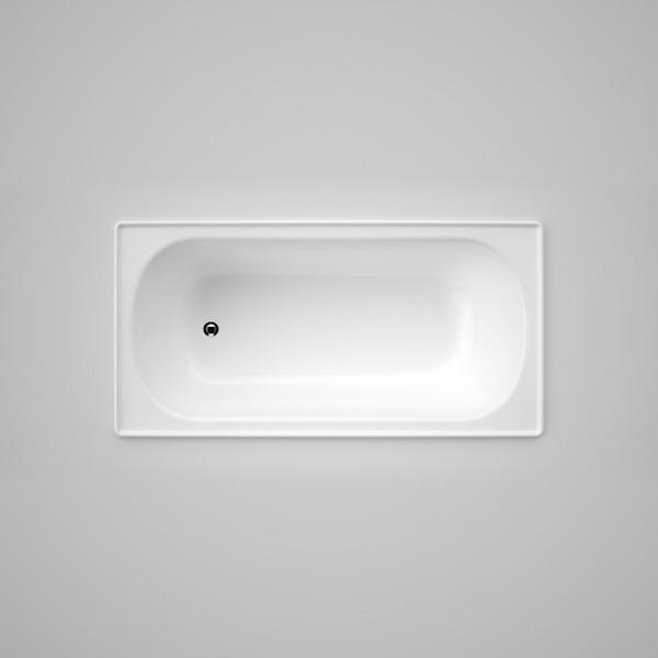 Caroma Stirling Steel Bath 1525 White - Burdens Plumbing