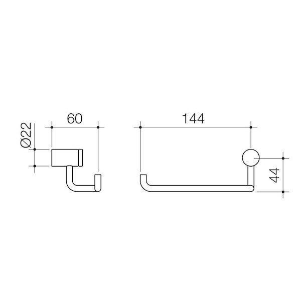 Caroma Titan Stainless Steel Toilet Roll Holder - Burdens Plumbing