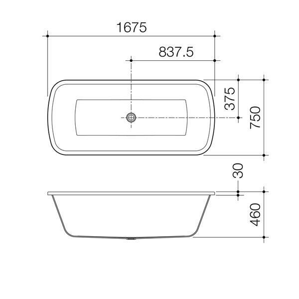 Caroma Urbane 1675mm Island Bath - Burdens Plumbing