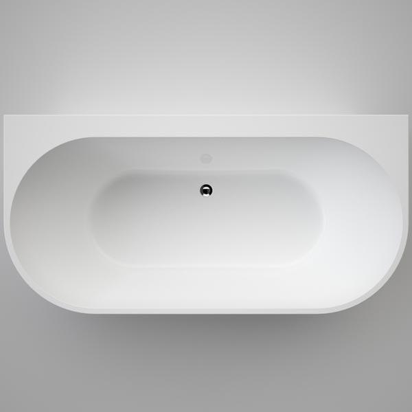 Caroma Urbane II 1800 Back To Wall Freestanding Bath White Au8Wfw - Burdens Plumbing