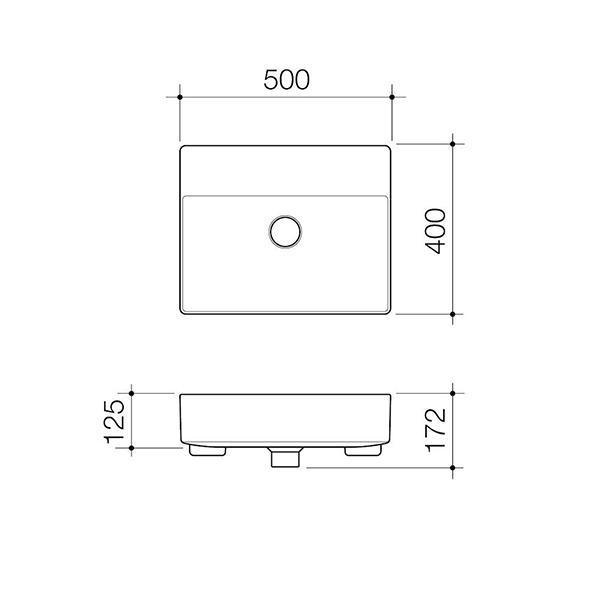 Caroma Urbane II Semi Rec Basin 1Th Nof 878910W - Burdens Plumbing