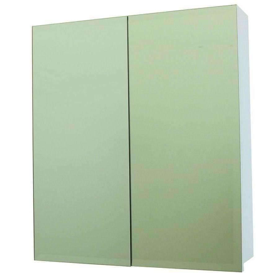 Castano Florence 750mm Mirrored Wall Cabinet White - Burdens Plumbing