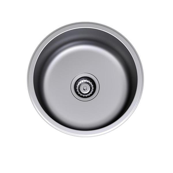 Clark Round Bowl S/Steel Sink Overmout 4010 - Burdens Plumbing