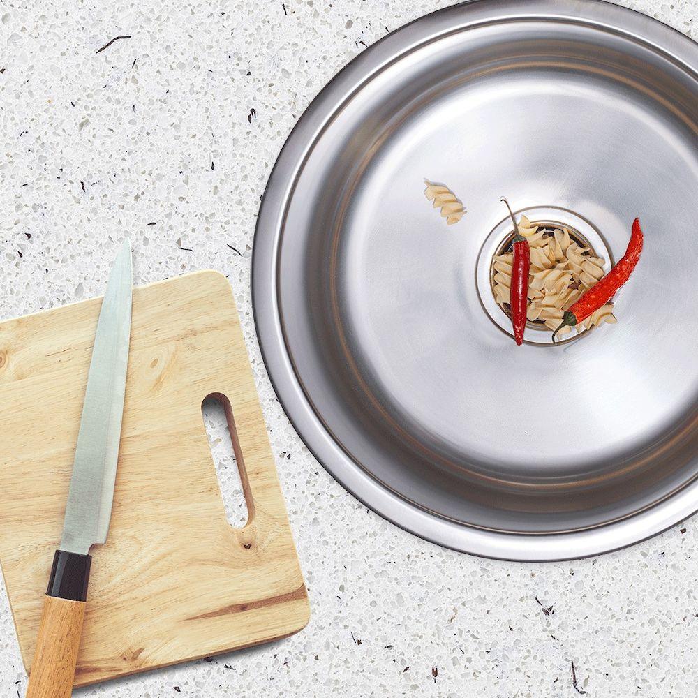 Clark Round Bowl S/Steel Sink Overmout 4010 - Burdens Plumbing