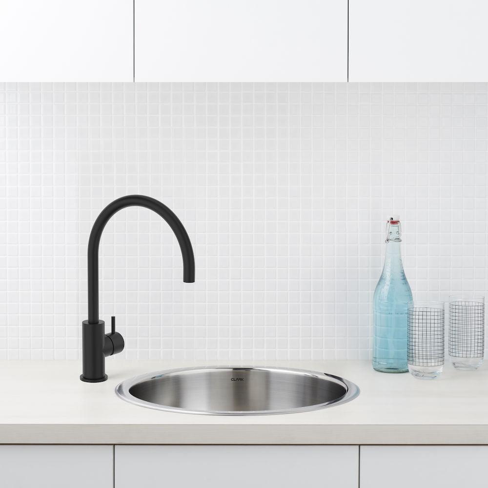 Clark Round Bowl S/Steel Sink Overmout 4010 - Burdens Plumbing