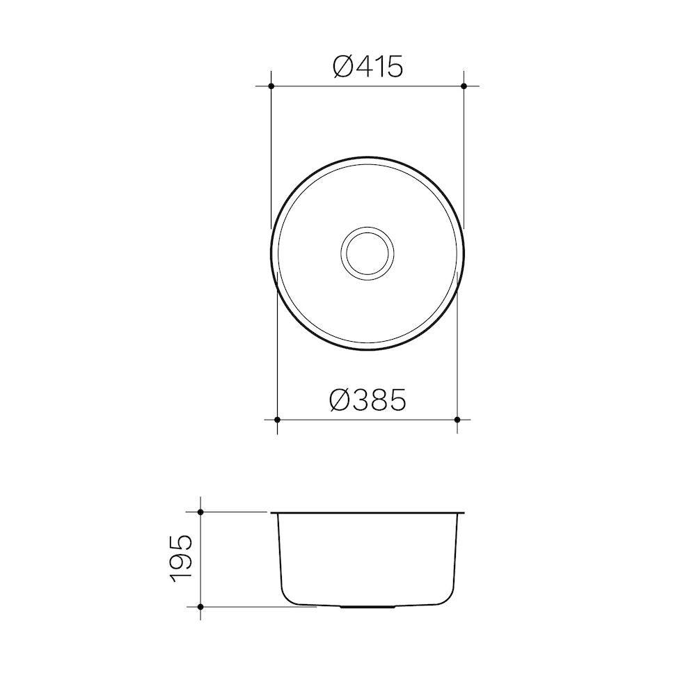 Clark Round Bowl Undermount Sink - Burdens Plumbing