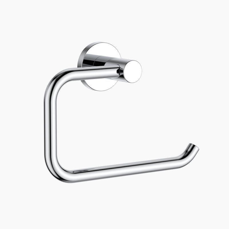 Clark Round Toilet Roll Holder - Chrome - Burdens Plumbing