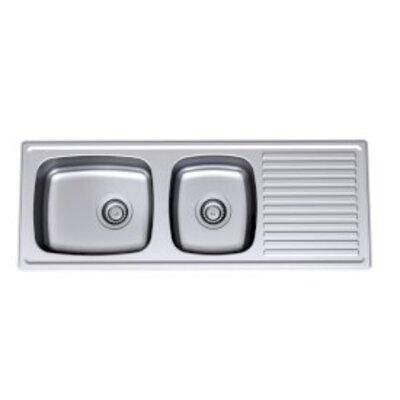 Clark S/S Sink Candice 4050F 1100mm L/H 1.5 Bowl 1Th Left - Burdens Plumbing