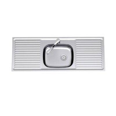 Clark S/S Sink F/Line 1012F 1234 Centre Sngl Bowl 1Th - Burdens Plumbing