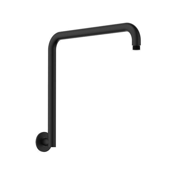 Clark Upswept Wall Arm 400mm - Matte Black - Burdens Plumbing