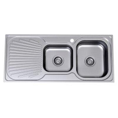 Clark Vital 1080mm 1.75 End Bowl Sink 1127 1Th Right - Burdens Plumbing