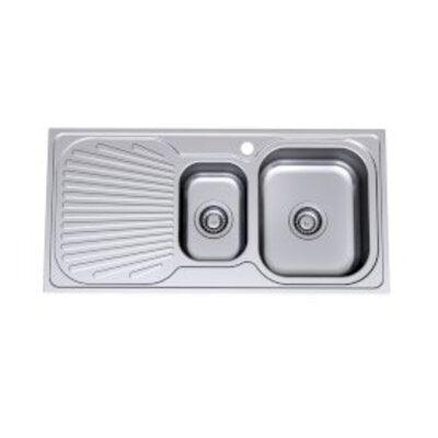 Clark Vital 980mm 1.5 End Bowl Sink 1125 1Th Right - Burdens Plumbing