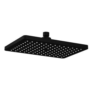 Collis Bakara Rect Shower Head 260mm X 188mm Matte Black D04011B - Burdens Plumbing